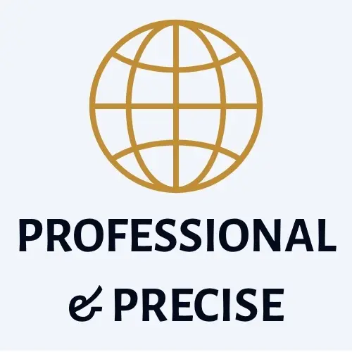 trust badge 1 professional and precise